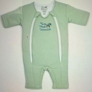 Baby Merlin's Magic Sleepsuit in Sage Green